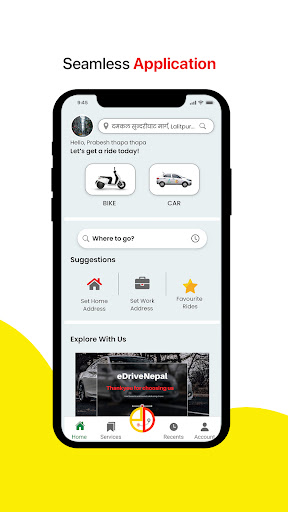 Android application eDriveNepal screenshort