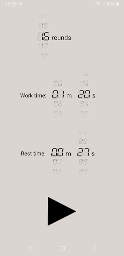 Android application Easy Training Timer screenshort