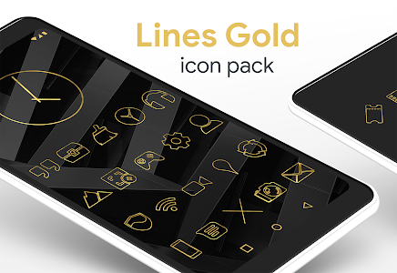 Lines Gold - Icon Pack Unknown