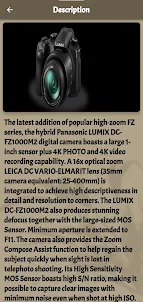 Camera LUMIX FZ1000 Guide