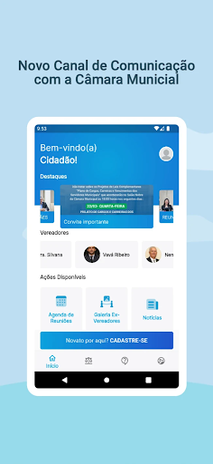 Android application Câmara Municipal de Abaeté screenshort