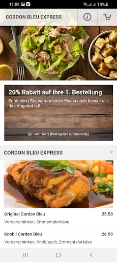 Cordon Bleu Express Screen 3