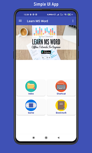 Android application Learn MS Word Offline screenshort