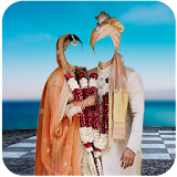 Traditional Wedding Couple Photo Suit icon