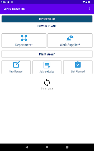 Android application Work Order DX screenshort