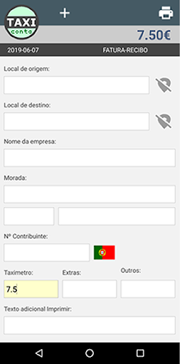 TaxiConta Faturação para Táxis Screen 2