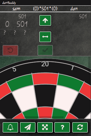 Android application dartBuddy darts scorer screenshort