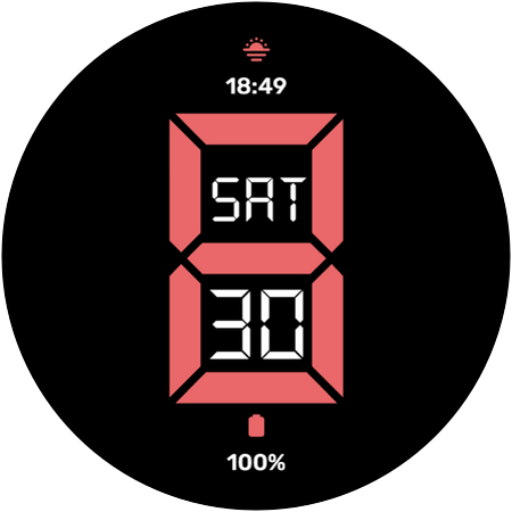 Segmented - watchface logo