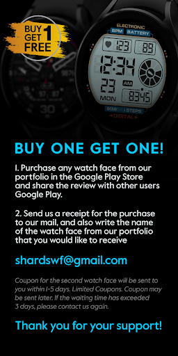 SH073 Watch Face, WearOS watch screenshot 7