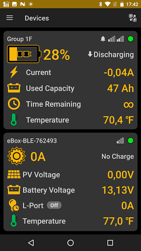 Android application SUNBEAMsystem Multi Connect screenshort