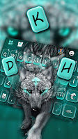 screenshot of Cool Wolf Keyboard Theme