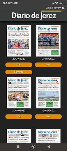 Android application Diario de Jerez screenshort