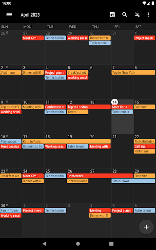 Screenshot of Simple Calendar - Plan Easily