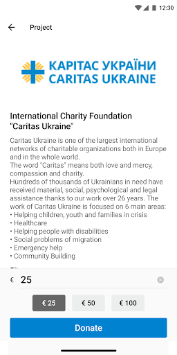 Charity Hero Screen 3