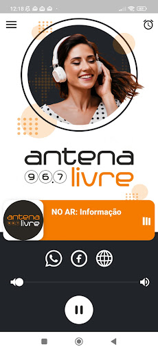 Android application Rádio Antena Livre - 96.7 FM screenshort