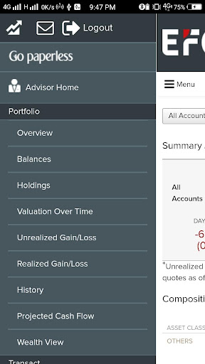EFG NetxInvestor Screen 2