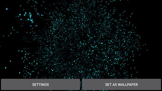 Blue Particles Live Wallpaper Screenshot