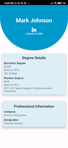 V.G. Vaze Alumni Screen 2