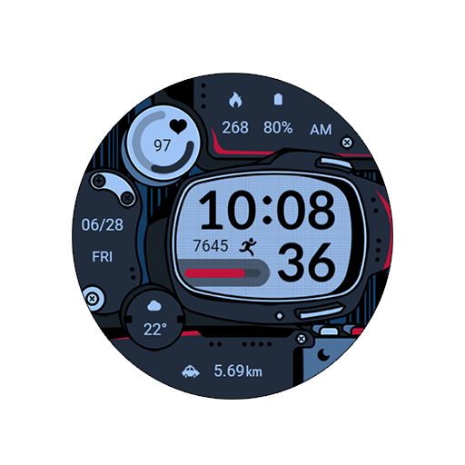 Manga LCD For Wear OS Header - AppWisp.com