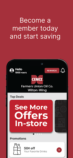 Android application Cenex of Wilton screenshort