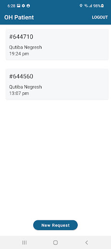 Android application OH Patient screenshort