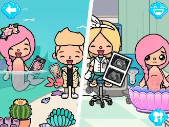 Game screenshot Mermaid Games: Princess Salon apk download