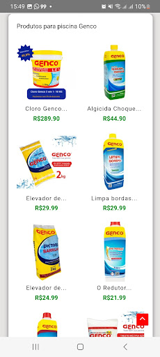 Produtos para Piscina Screen 3