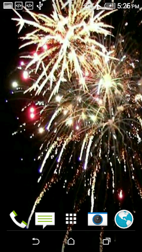 Android application Firework 3D Video Wallpaper screenshort