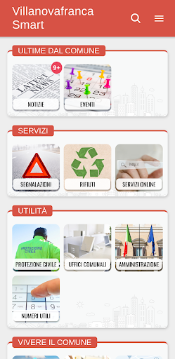 Android application Villanovafranca Smart screenshort