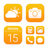 Wow Orange White - Icon Pack icon
