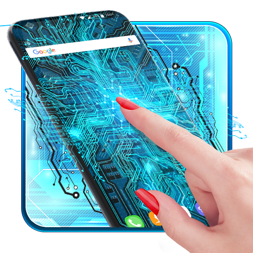 Cyber Circuit Wallpaper Theme Laai af op Windows