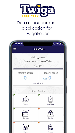 Android application Twiga DMS screenshort