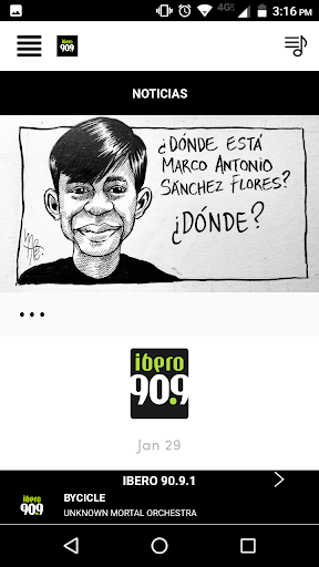 Ibero 90.9 Screen 3