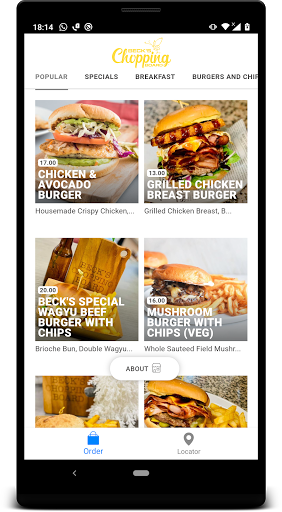 Android application Beck's Chopping Board screenshort