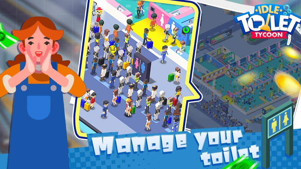 Toilet Empire Tycoon - Idle Management Game 1.2.11 APK + Mod (Unlimited money) untuk android