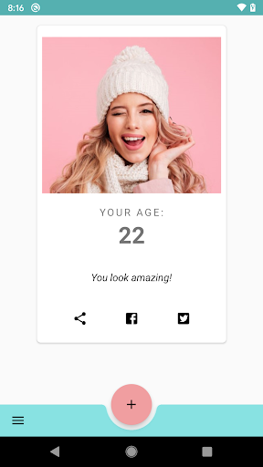 Android application Age calculator by face scanner screenshort