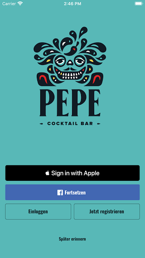 Android application Pepe Bar screenshort