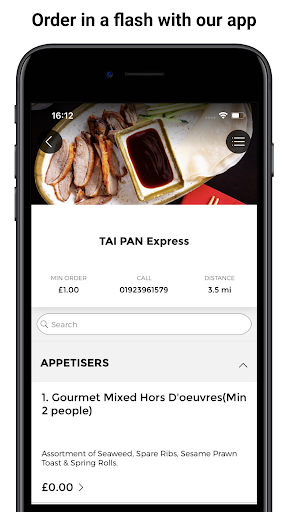 Android application TAI PAN Express screenshort