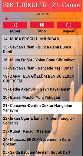 EN COK DİNLENEN KARİSİK TURKULER