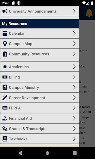 Android application Bushnell Mobile - Bushnell Uni screenshort