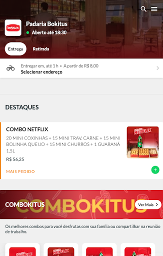 Android application Padaria Bokitus screenshort