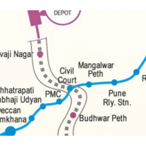 Pune Metro Map logo