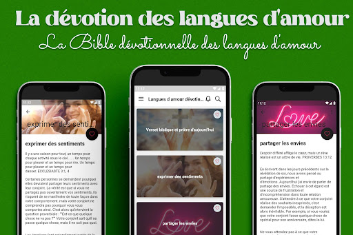 Android application Langues d'amour dévotionnelles screenshort