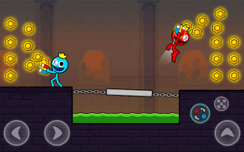Red and Blue Stickman 2 MOD APK (Unlimited Skin, Lives) 19