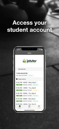 Android application JoTutor screenshort