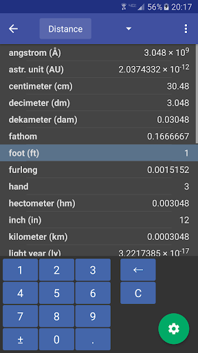 Screenshot of Convert Units