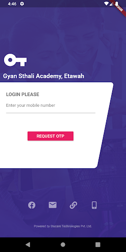 Android application Gyan Sthali Academy - Group of screenshort