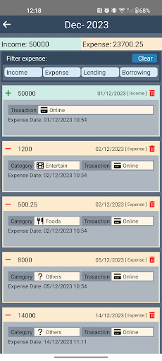 Android application Keep Manager screenshort