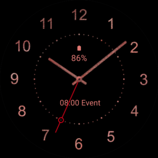 Elegant Rose Gold Watch Face Logo