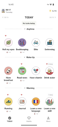 Android application ShineDay - Habits Tracker screenshort